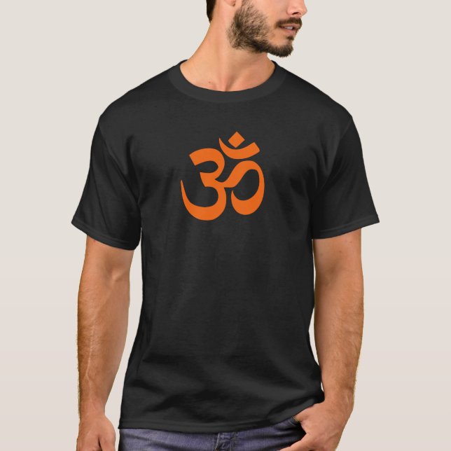 Modern Orange Om Shirt T (Framsida)