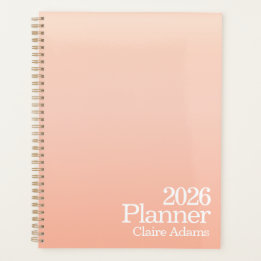 Modern Orange Ombre-planner