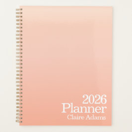 Modern Orange Ombre Planner