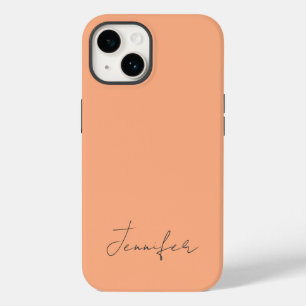 Modern Orange Pastel Chic Script-Personlig