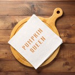 Modern Orange Pumpkin Queen Best Gift Kökshandduk<br><div class="desc">Modern Orange Pumpkin Queen Best Gift</div>