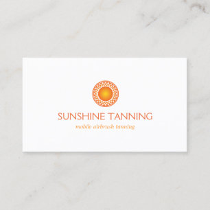 MODERN ORANGE SOL LOGOTYP VISITKORT