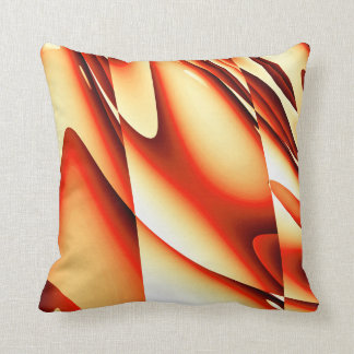 Modern orangeabstraktdekorativ kudde