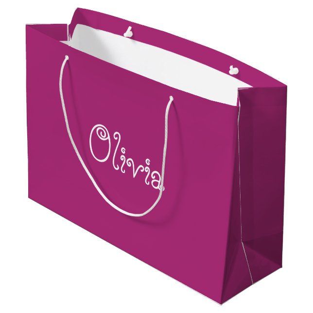 Modern orchid Färg Baby Shower Bag (Baksidan Vinklad)