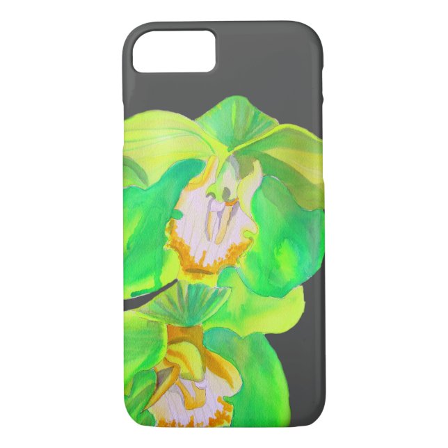 Modern Orchid modern blomkonst Case-Mate iPhone Skal (Baksida)