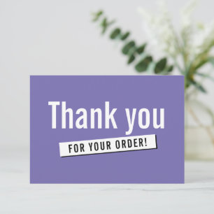 MODERN ORDER INSERT-affärstack du lavender Tack Kort