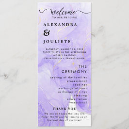 Modern ordning för minsta Bröllopsprogram för händ Program