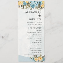 Modern ordning för minsta Bröllopsprogram för händ