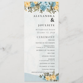 Modern ordning för minsta Bröllopsprogram för händ Program