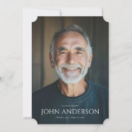 Modern ordning för tjänstens minnesprogram inbjudningar