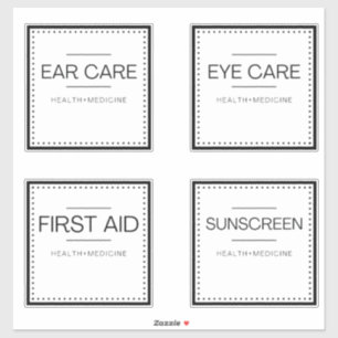 Modern organisationsetikett för Bath Klistermärken