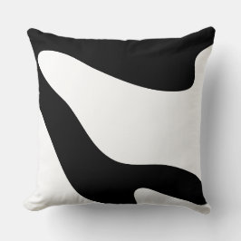 Modern organisk abstrakt vågig kudde