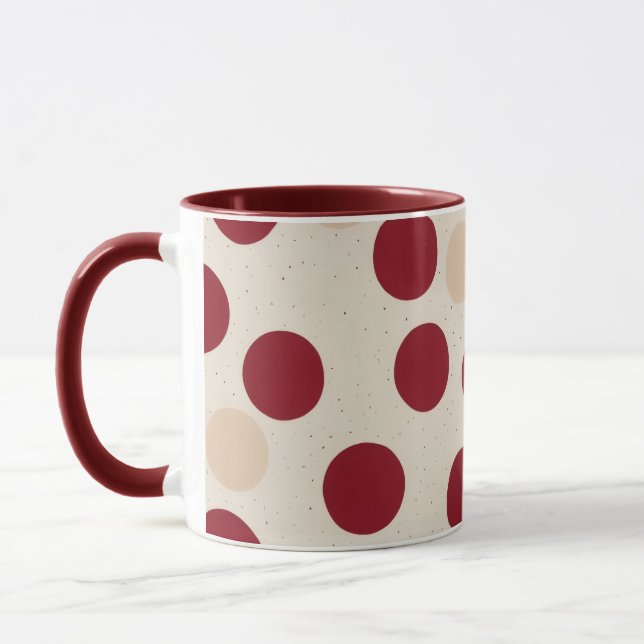 Modern organisk prick mugg (Vänster)