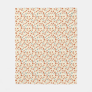 Modern Organisk Terrazzo   Abstrakt Stensmosaik Fleecefilt