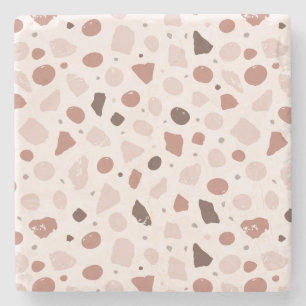 Modern Organisk Terrazzo Abstrakt Stensmosaik Stenunderlägg