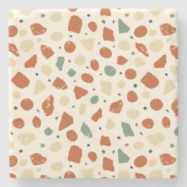 Modern Organisk Terrazzo | Abstrakt Stensmosaik Stenunderlägg