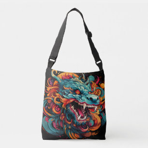 Modern Oriental Dragon Majesty Axelväska