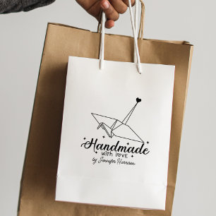 Modern Origami Handmade Business, stor Stämpel