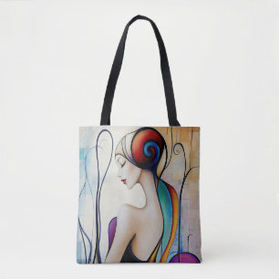 Modern Original Unik Trendig Cool Fantasy Kvinna Tygkasse