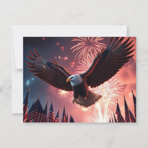 Modern Örn och Eldshow AMERIKA 4 juli  Vykort