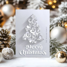 Modern Ornament Julgran Hälsning