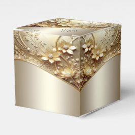 Modern Ornate Guld Blommig med Pärlor Favoritlåda Presentaskar