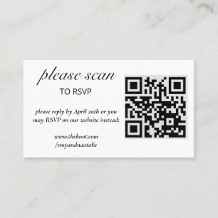 Modern OSA med QR-kodhölje Visitkort