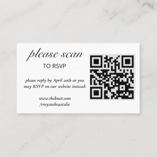 Modern OSA med QR-kodhölje Visitkort