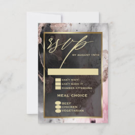 Modern OSA Paint Abstrakt Ro Charcol Guld