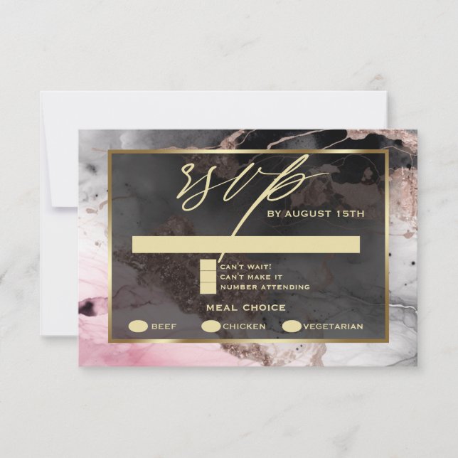 Modern OSA Paint Abstrakt Ro Charcol Guld (Framsida)