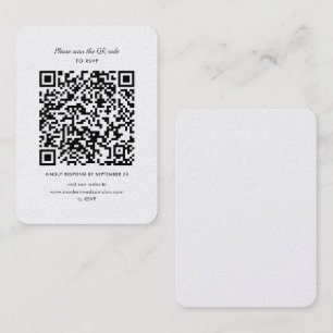 Modern OSA QR-Bröllop-kuvert Visitkort