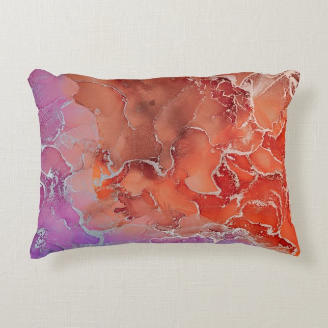 Modern ostract, färglös bakgrund, Va Prydnadskudde (Framsidan)