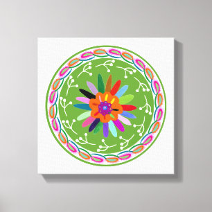 Modern Otomi-design Canvastryck