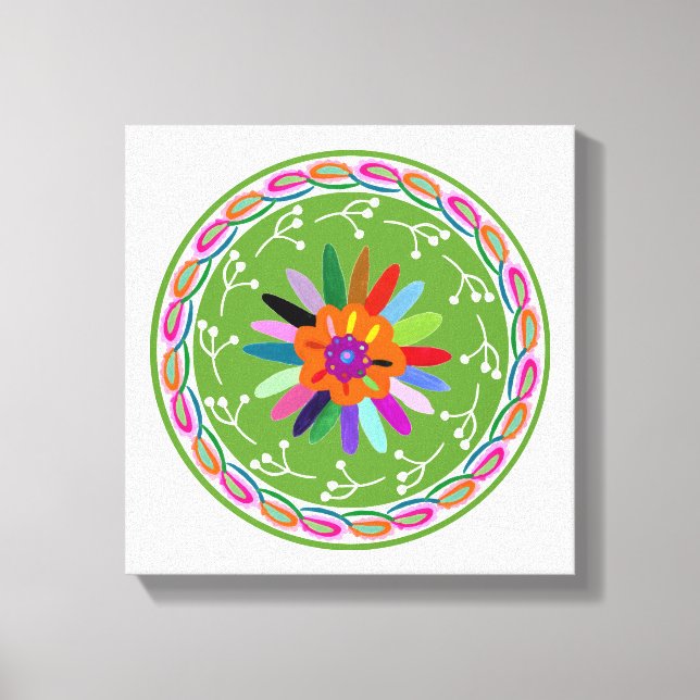 Modern Otomi Design Canvastryck (Framsida)