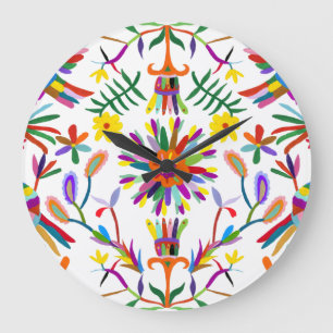 Modern Otomi Design II Stor Klocka