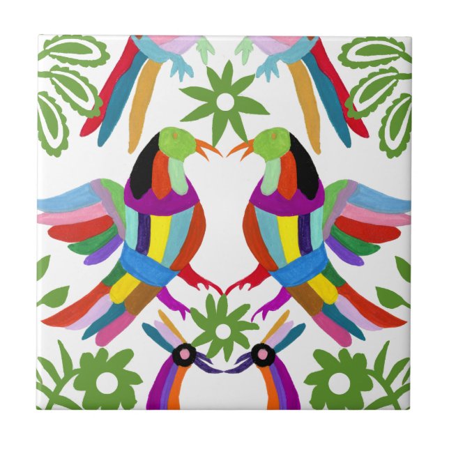 Modern Otomi Design III Kakelplatta (Framsidan)