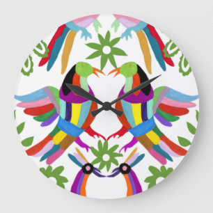 Modern Otomi Design III Stor Klocka