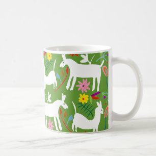 Modern Otomi-design Llama Donkey Design Kaffemugg