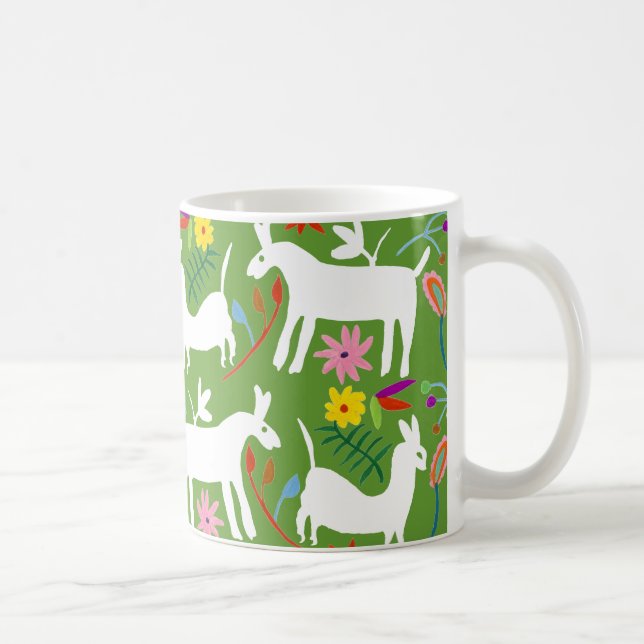 Modern Otomi Design | Llama Donkey Design Kaffemugg (Höger)