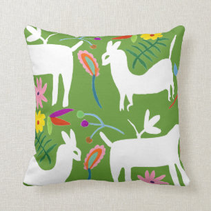Modern Otomi-design Llama Donkey Design Kudde