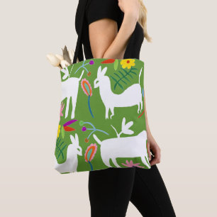 Modern Otomi Design   Llama Donkey Design Tygkasse