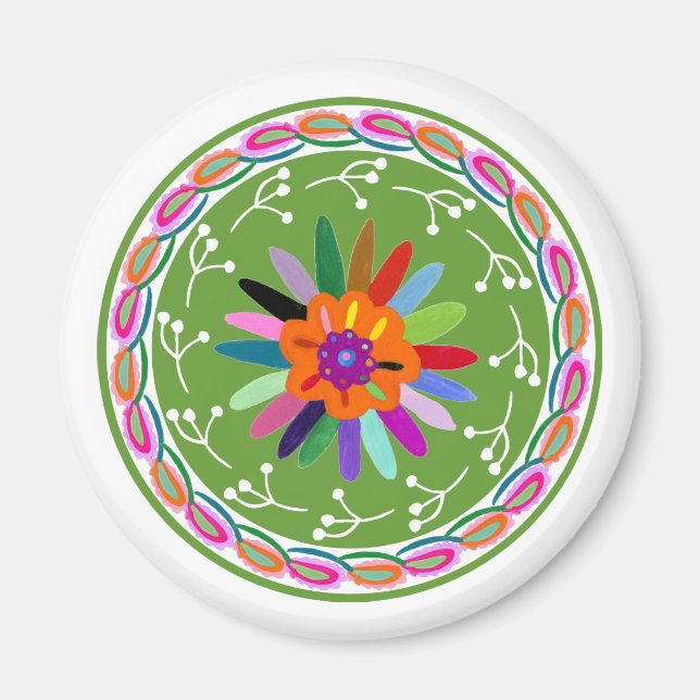 Modern Otomi Design Magnet (Framsidan)