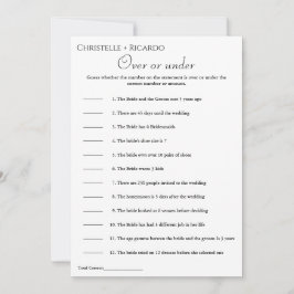 Modern över- eller under-möhippa-spel meddelande