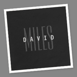 Modern överlappande Namn och efternamn Pappersservett