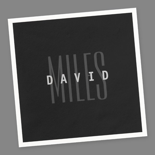 Modern överlappande Namn och efternamn Pappersservett (Skapare uppladdad)