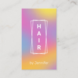 Modern övertoning av elegant, färgstarkt holografi visitkort