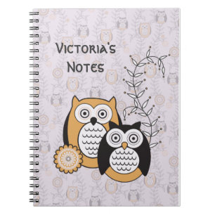 Modern Owls Personlig Anteckningsbok