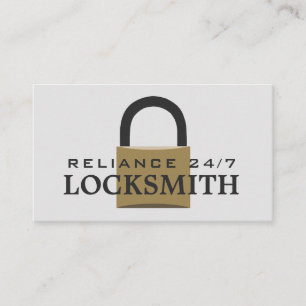 Modern Padlock, Locksmith-Affärskort Visitkort