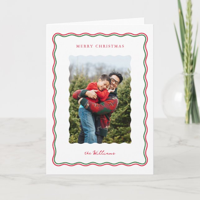 Modern påfyllt Helgdag-kort Helgkort (Framsida)