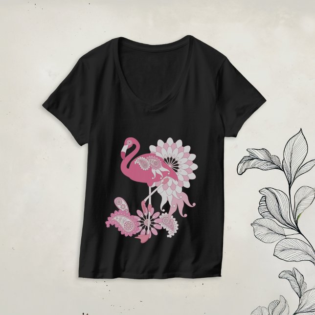 Modern Paisley Rosa Flamingo Tee (Skapare uppladdad)
